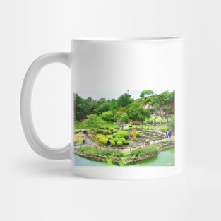 zen japanese garden texas photograph Mug